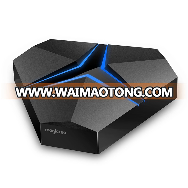 Fully loaded 4k android tv box magicsee iron+ amlogics s912 3GB RAM 32GB ROM dual band wifi octa core OTA smart tv box