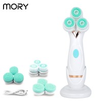 Mory Clean Face Face Wash Exfoliating Brush Electric Scrub Silicone Clean Cleasing Face Cleaning Machine